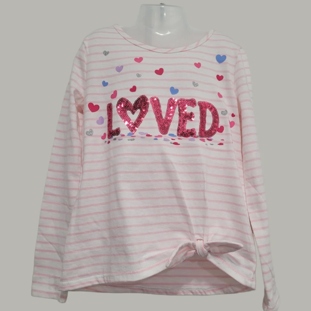 Issac Mizrahi Girl's "Loved" Long Sleeve Top - Picture 9 of 13